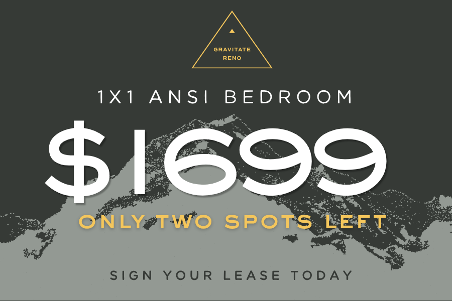 ansi bedroom starting at $1699. only two spots left.