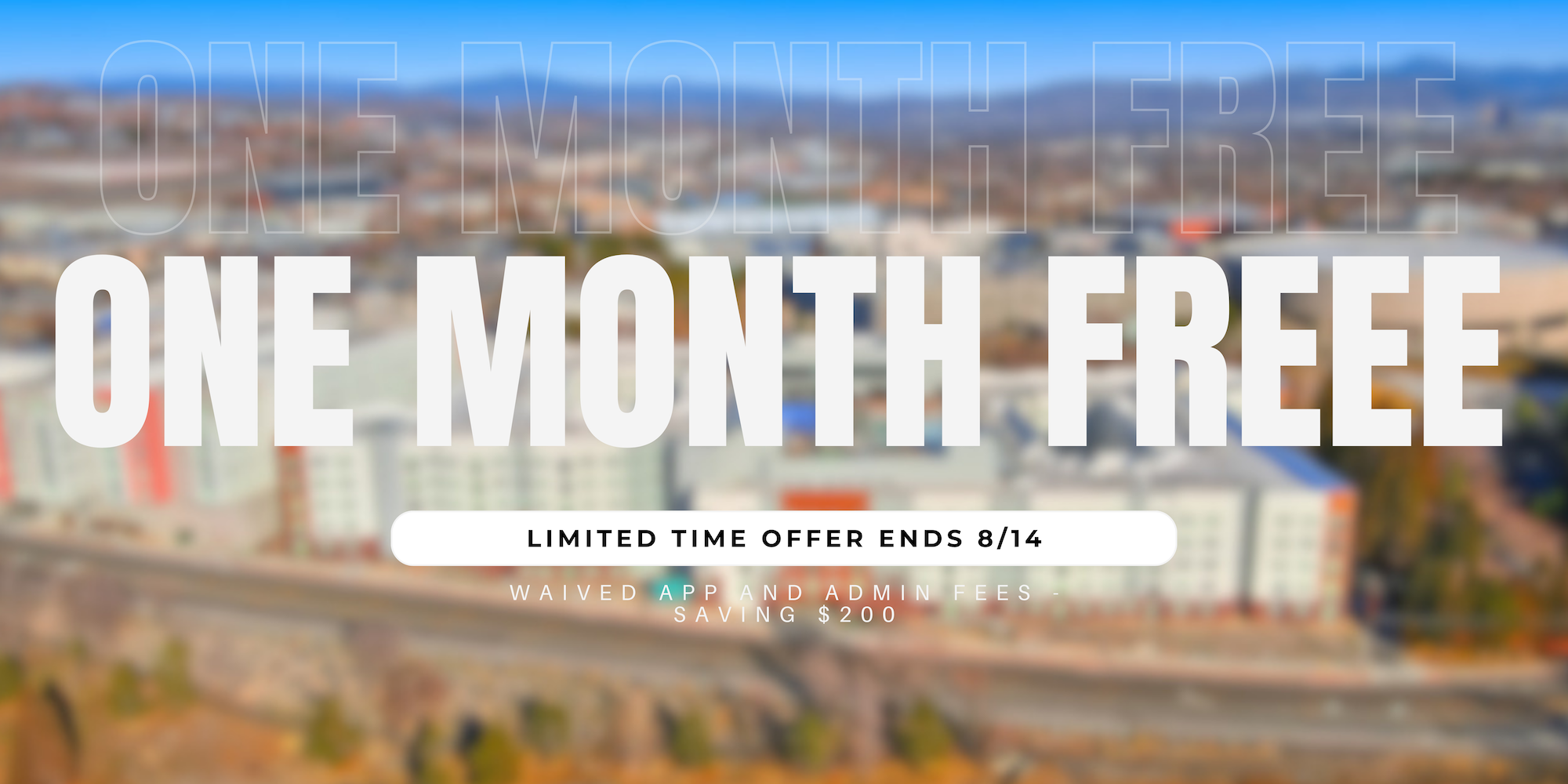 one month free popup